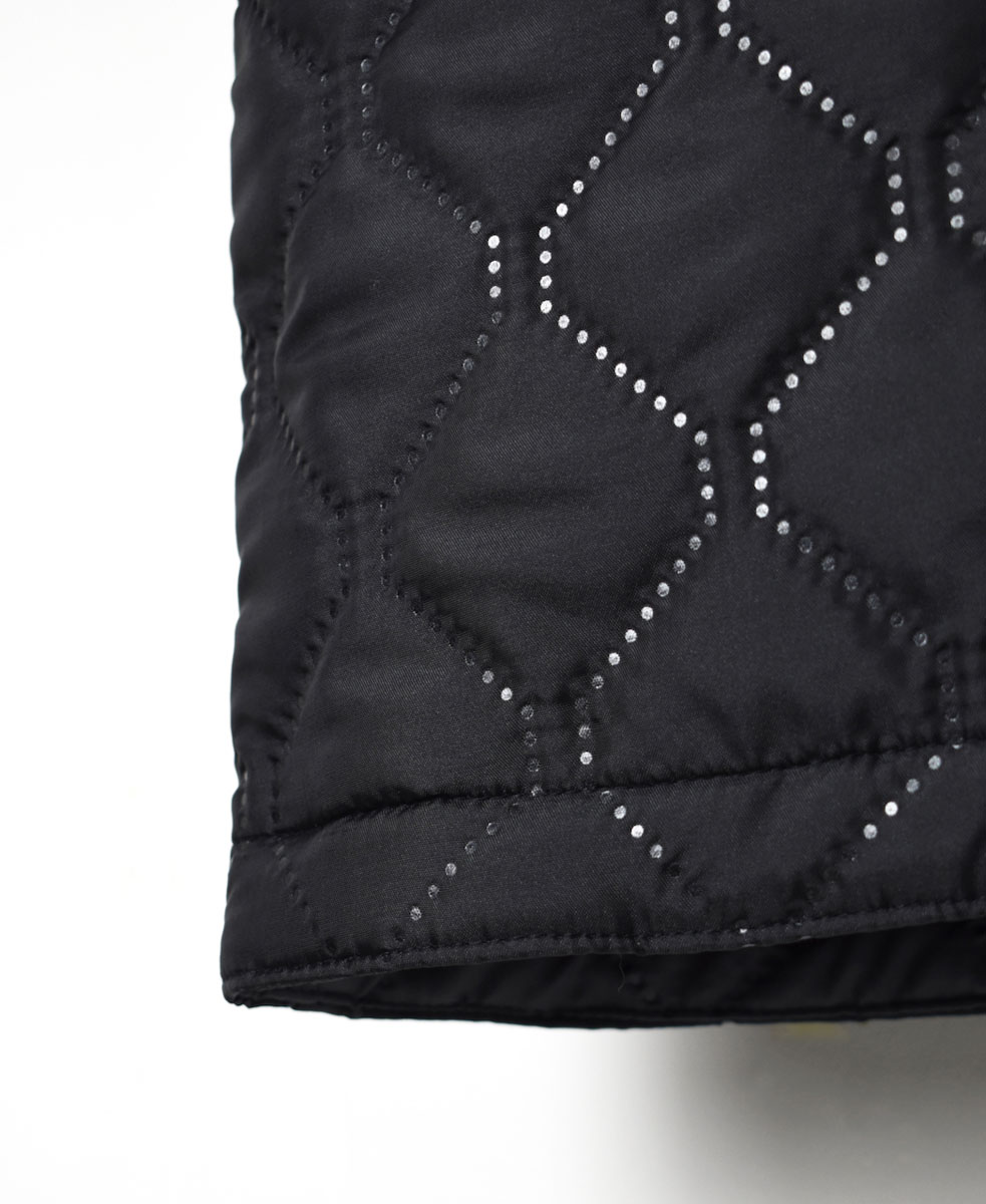 NAM2251PP (コート) POLY×POLY HEAT QUILT OVERSIZED NO COLLAR COAT WITH RIBBED CUFF