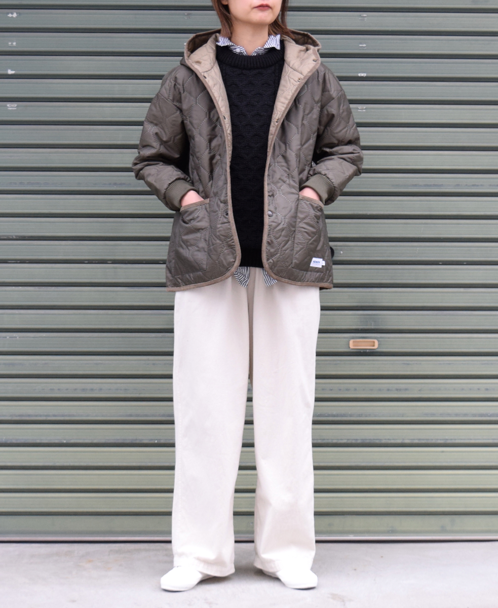 NVL1861BSW (シャツ) COTTON STRIPE REGULAR COLLAR L/SL OVERSIZED SHIRT