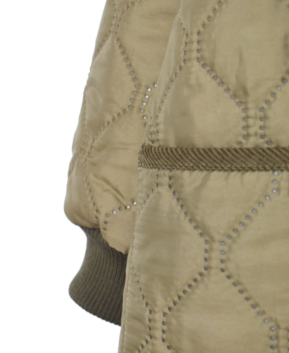 NAM2154PP (コート) POLY×POLY HEAT QUILT OVERSIZED HOODED COAT WITH RIBBED CUFF