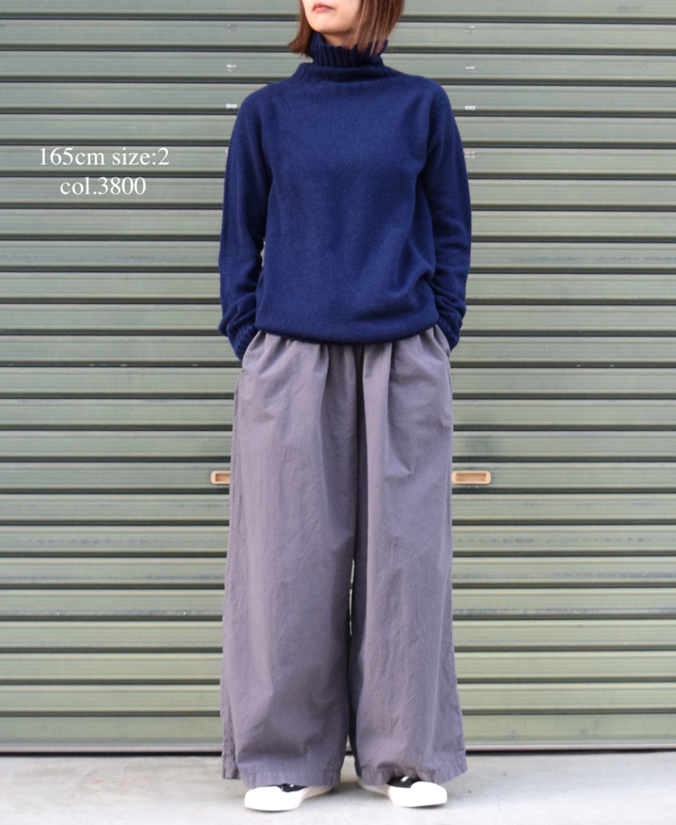 JNAMP1651 (ニット) GEELONG LAMBSWOOL POLO NECK SADDLE SHOULDER P/O