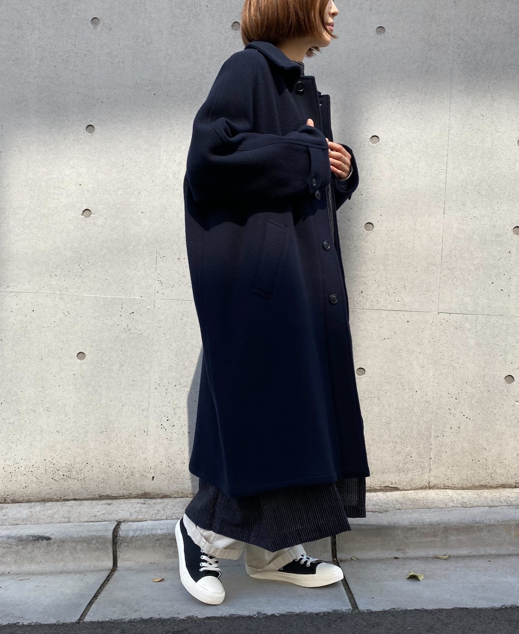 ●NHT1551WPR (コート) WOOL BALMACAAN COAT LENGTH 110cm