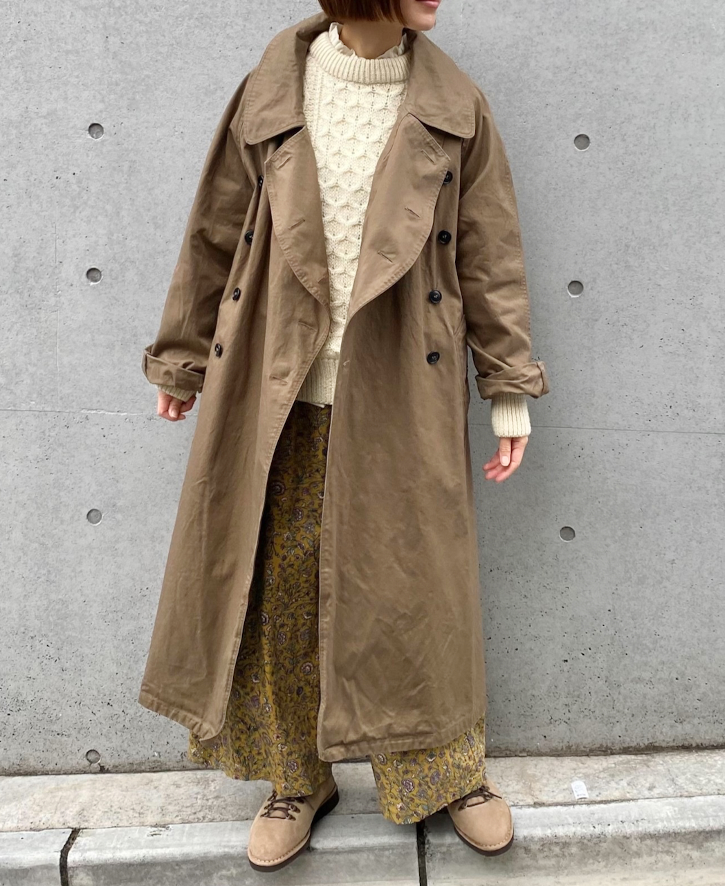 CHT2051 (ニット) WOOL ARAN CREW PULLOVER