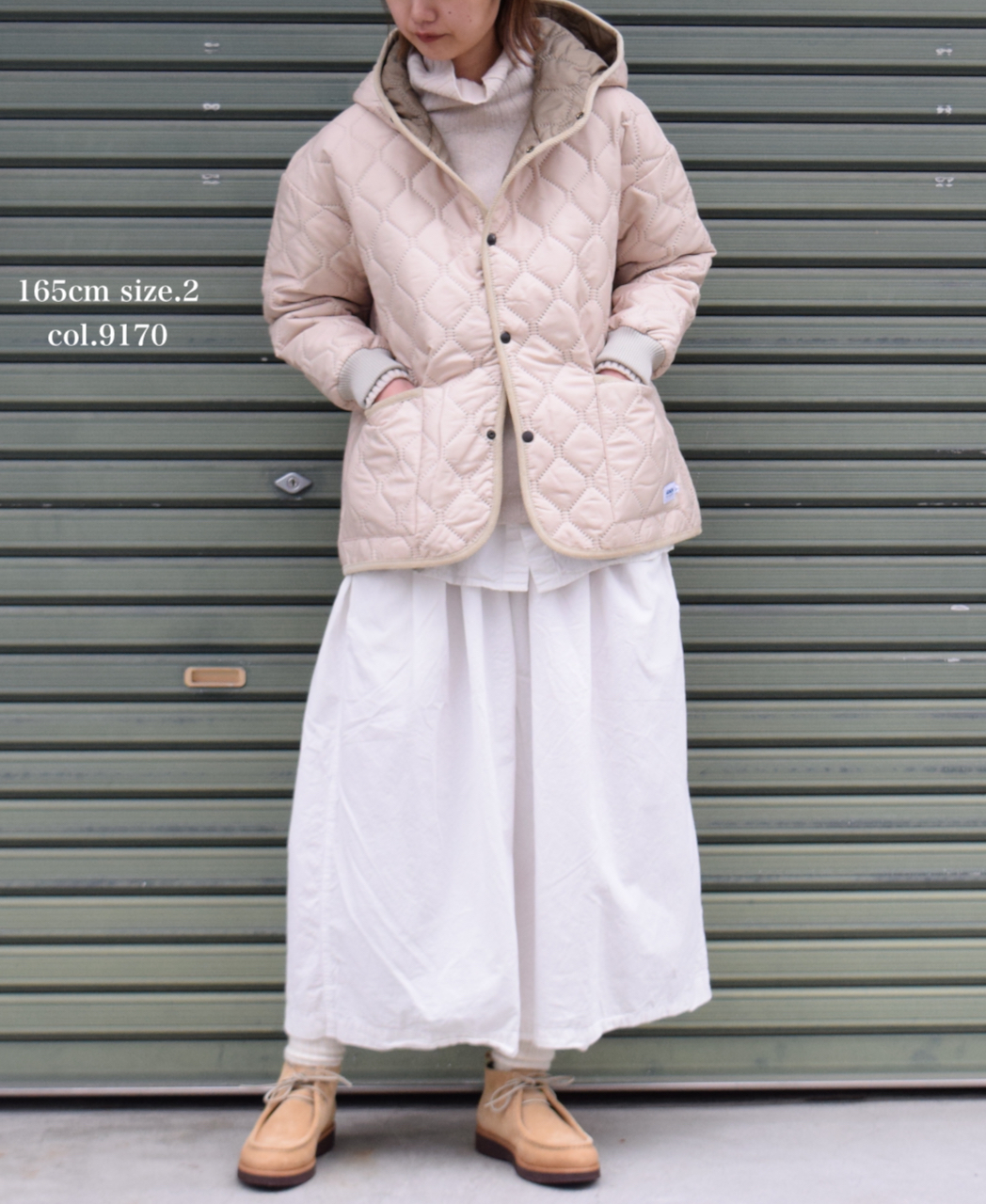 INAM1952PD (スカート) 40'S POPLIN OVER DYED EASY GATHERED SKIRT