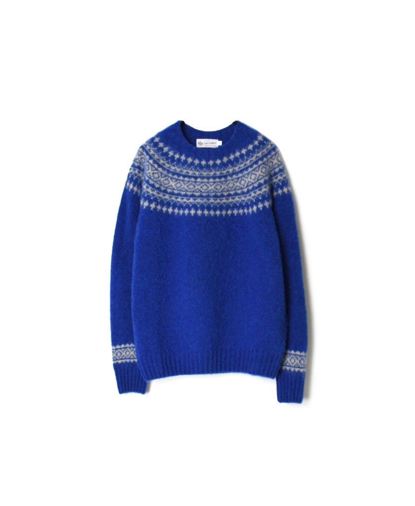 NJT1661 (ニット) HEAVY BRUSH NORDIC CREW NECK PULLOVER