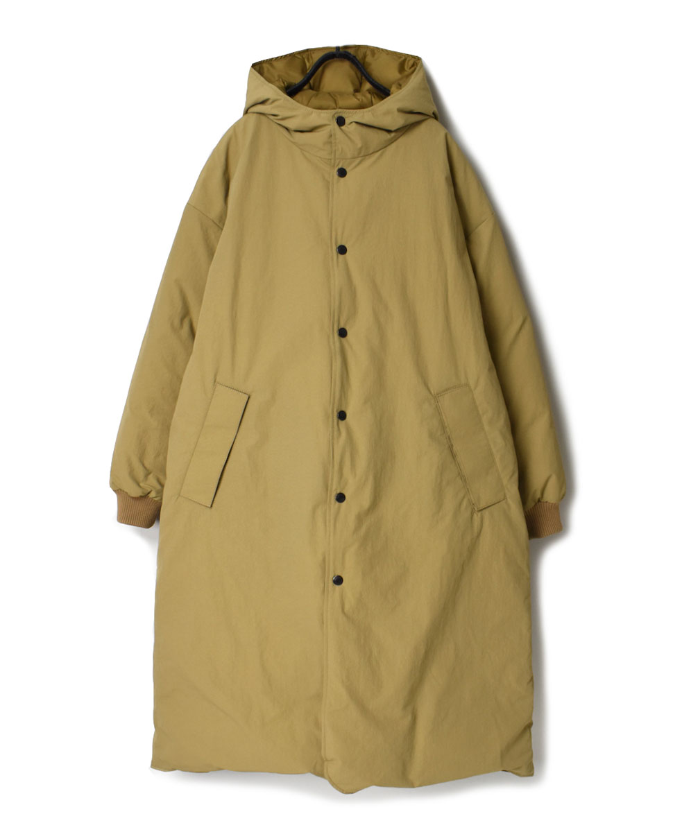 NAM2256R (コート) NYLON / COTTON REVERSIBLE DOWN SNAP FRONT HOODED COAT