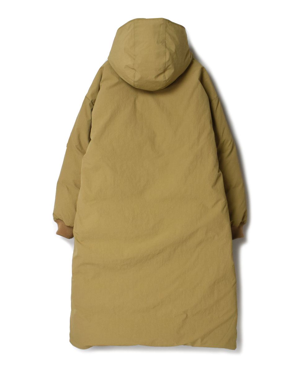 NAM2256R (コート) NYLON / COTTON REVERSIBLE DOWN SNAP FRONT HOODED COAT