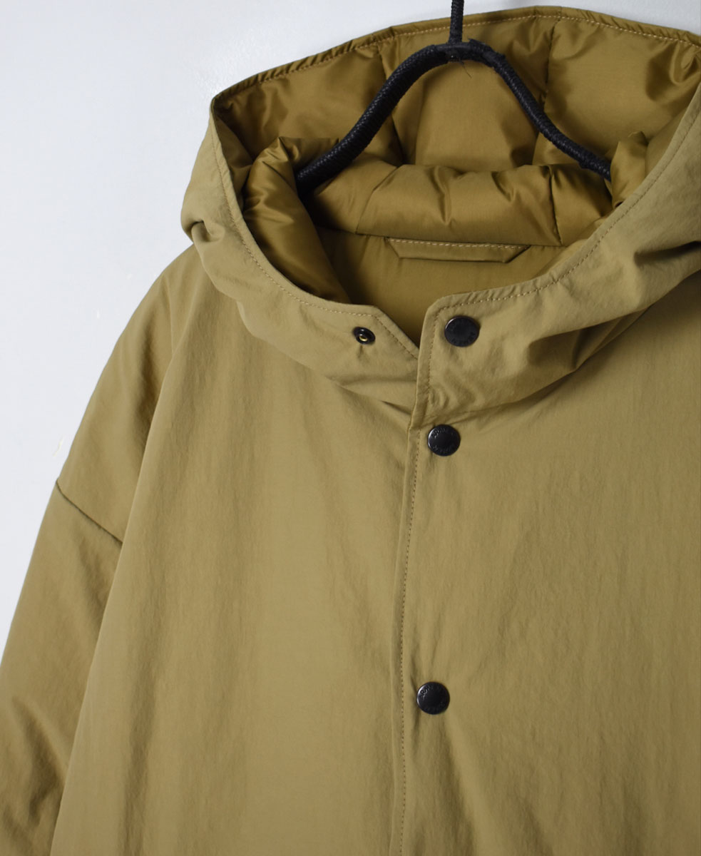NAM2256R (コート) NYLON / COTTON REVERSIBLE DOWN SNAP FRONT HOODED COAT