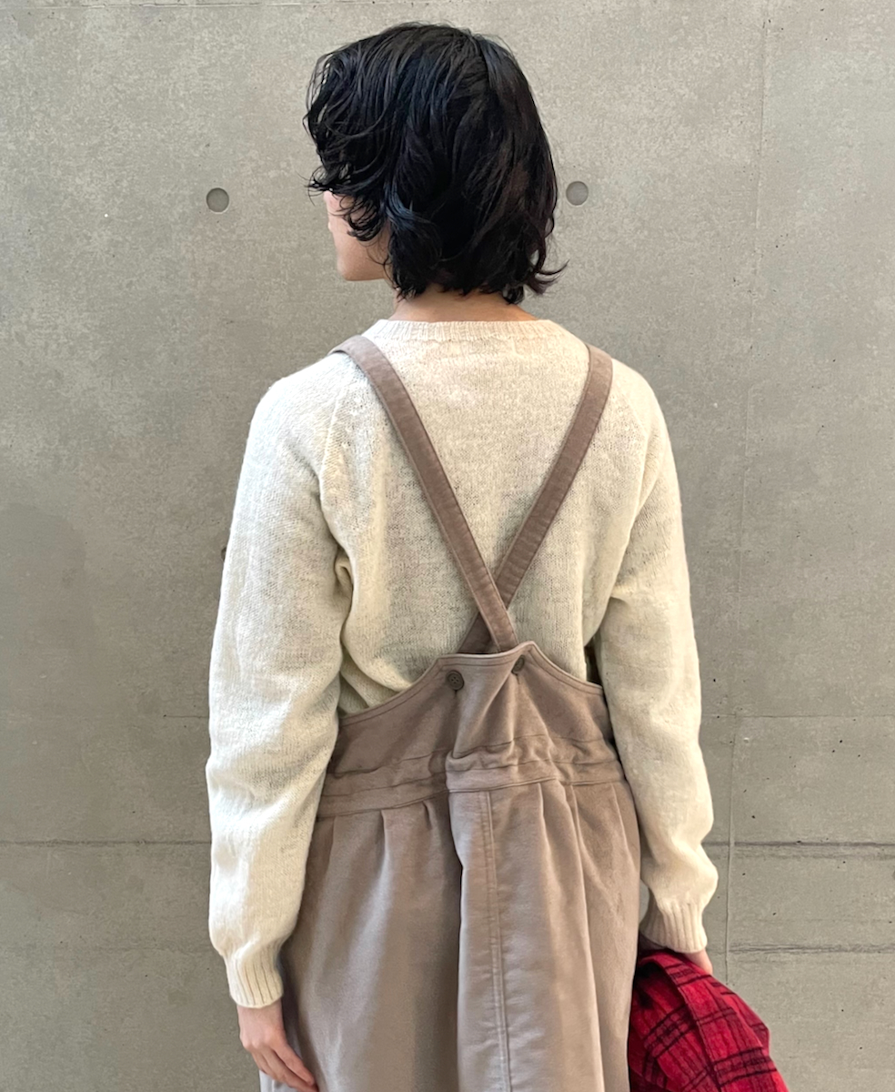 NAM1432M (ワンピース) MOLESKIN APRON ONE-PIECE