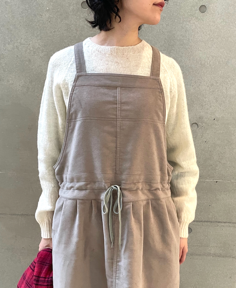 NAM1432M (ワンピース) MOLESKIN APRON ONE-PIECE