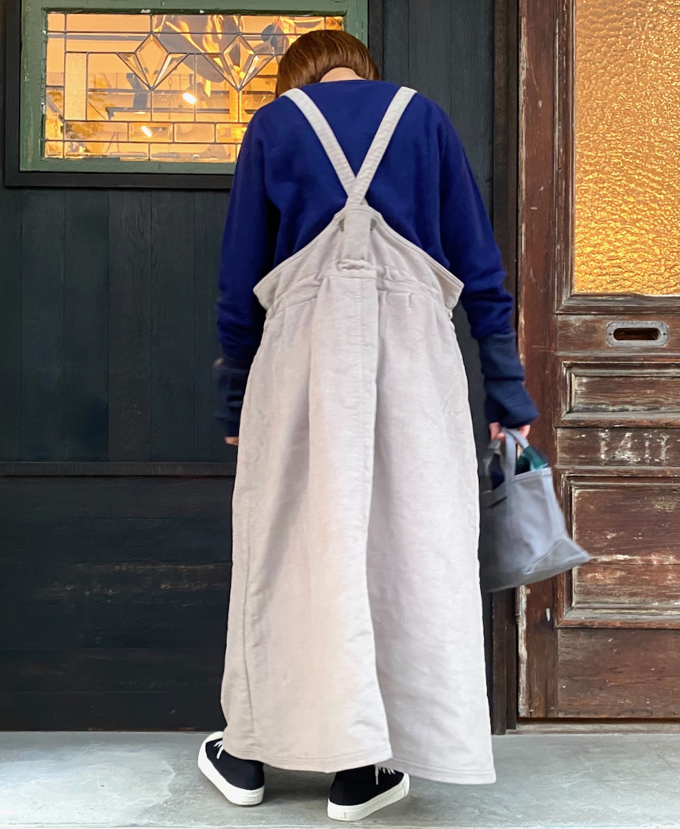 NAM1432M (ワンピース) MOLESKIN APRON ONE-PIECE