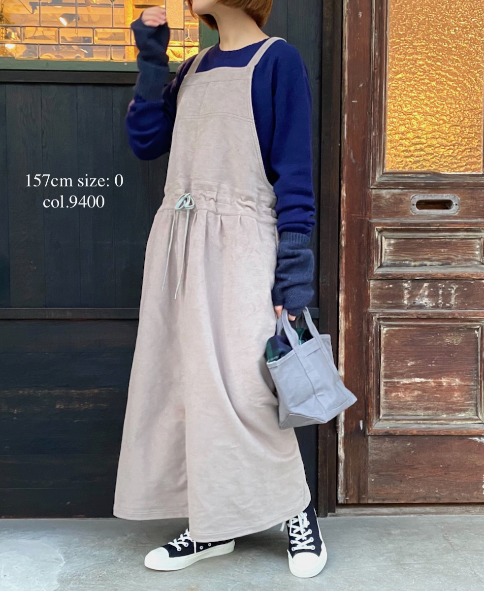 NAM1432M (ワンピース) MOLESKIN APRON ONE-PIECE