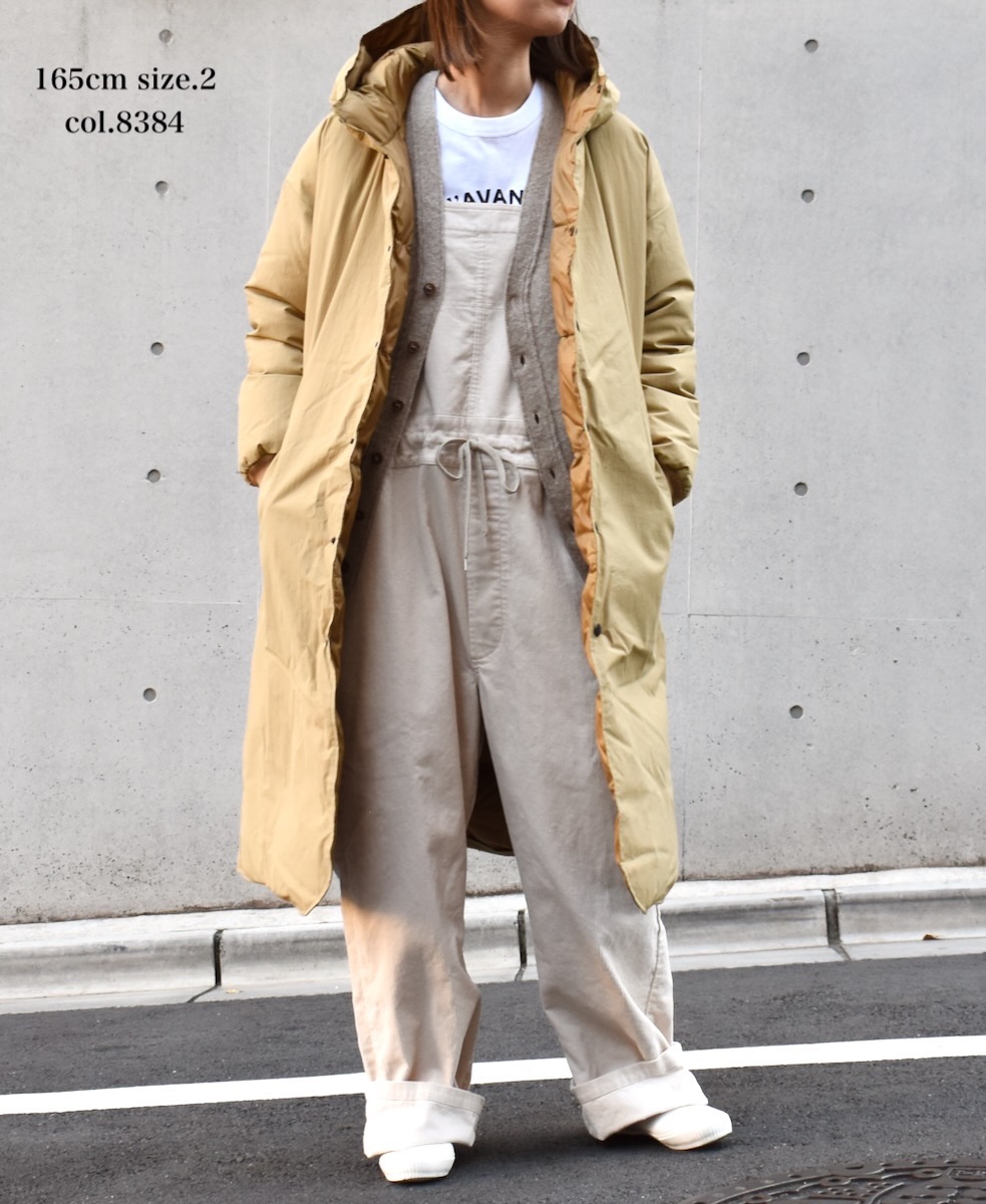 NAM2256R (コート) NYLON / COTTON REVERSIBLE DOWN SNAP FRONT HOODED COAT