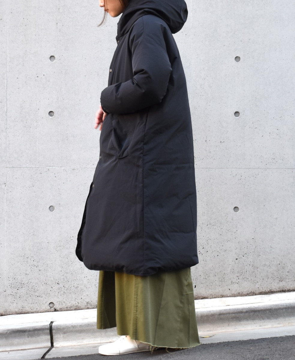 NAM2256R (コート) NYLON / COTTON REVERSIBLE DOWN SNAP FRONT HOODED COAT