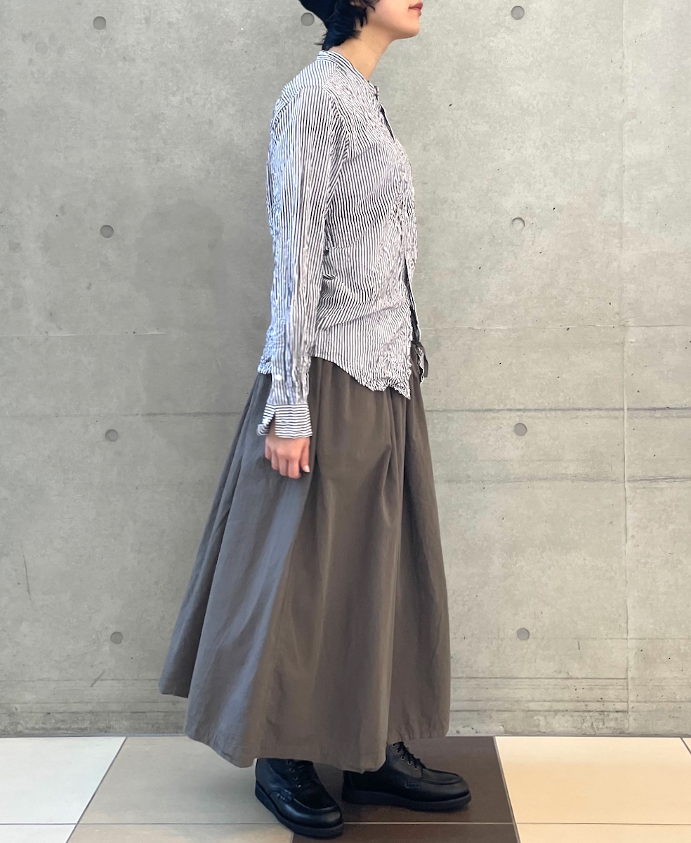 INAM1952PD (スカート) 40'S POPLIN OVER DYED EASY GATHERED SKIRT