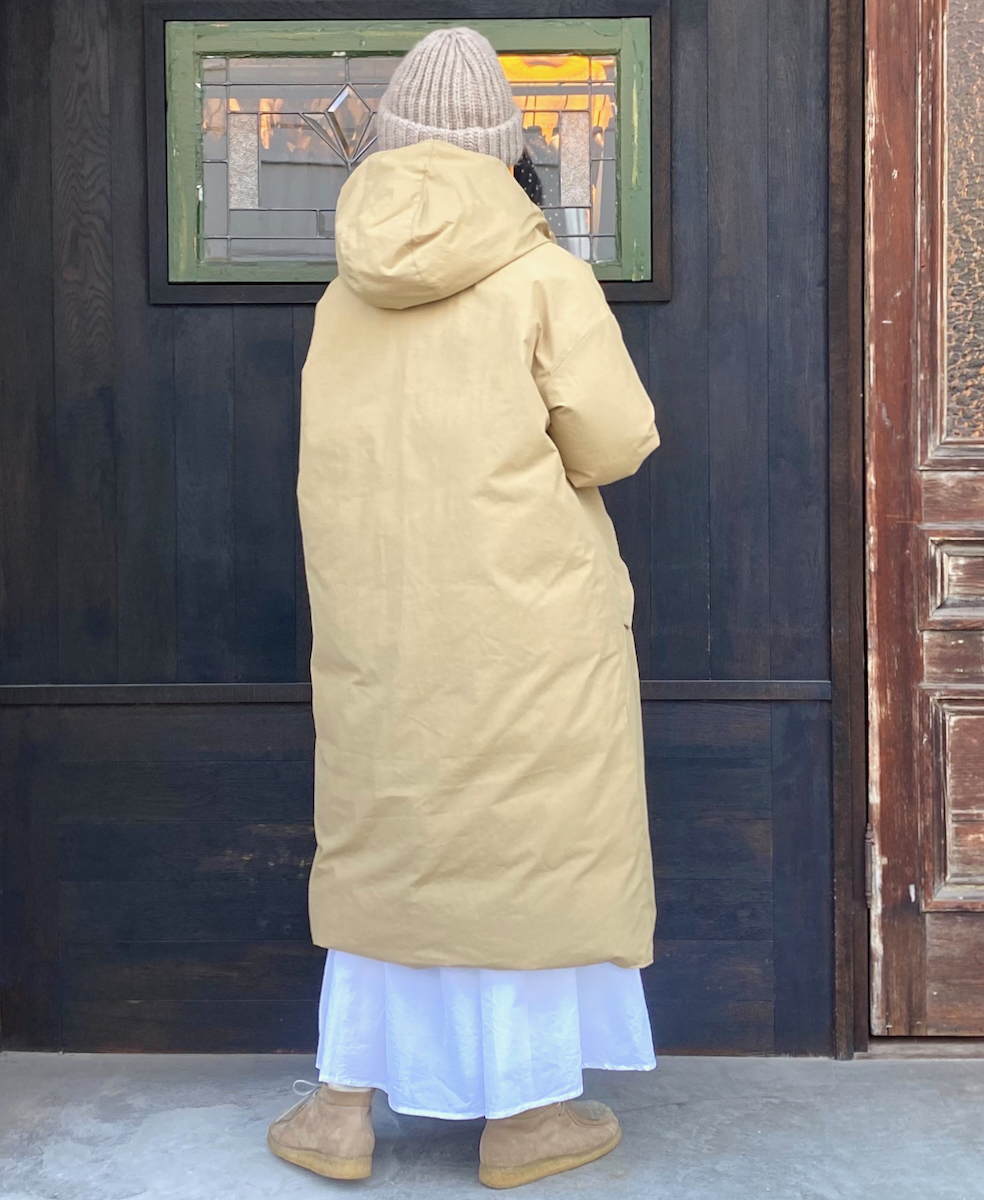 NAM2256R (コート) NYLON / COTTON REVERSIBLE DOWN SNAP FRONT HOODED COAT