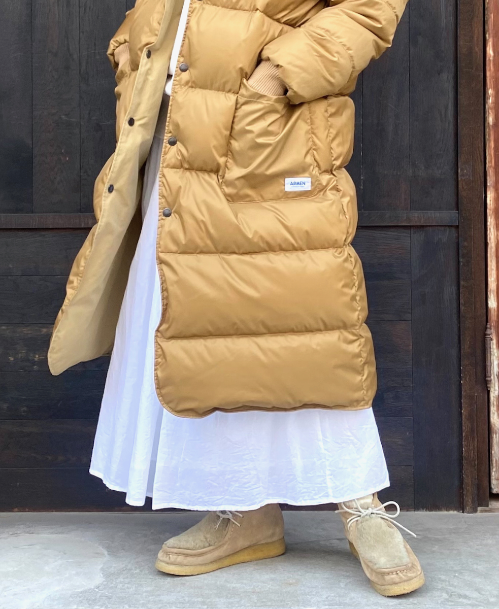 NAM2256R (コート) NYLON / COTTON REVERSIBLE DOWN SNAP FRONT HOODED COAT