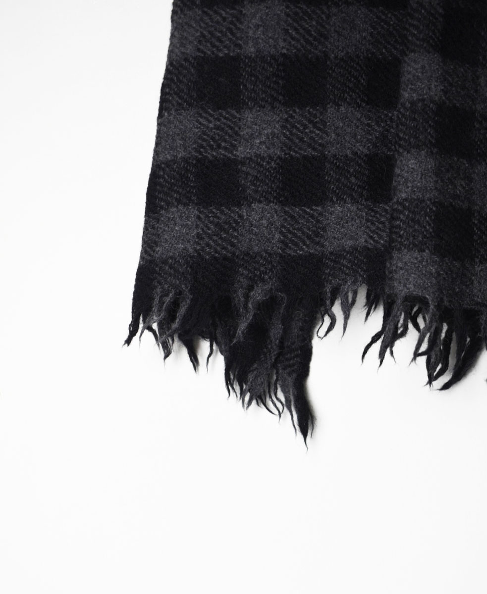 NSL20501 (ストール) BOILED WOOL GINGHAM CHECK STOLE