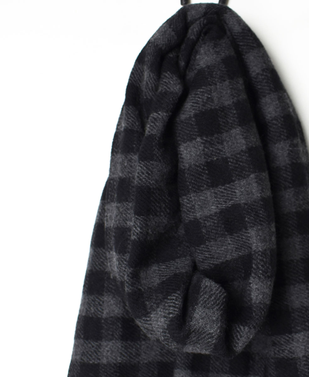 NSL20501 (ストール) BOILED WOOL GINGHAM CHECK STOLE
