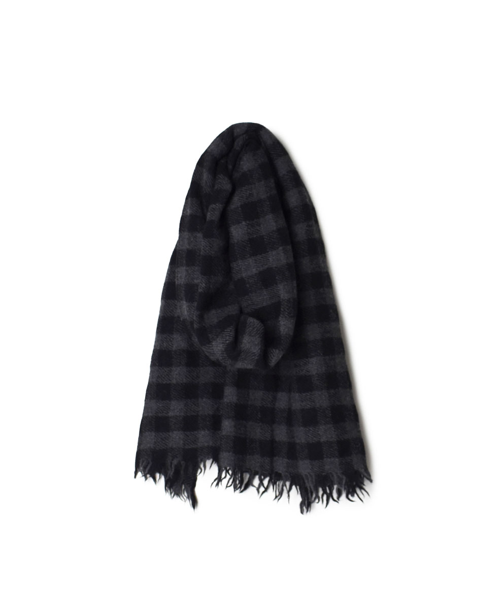 NSL20501 (ストール) BOILED WOOL GINGHAM CHECK STOLE