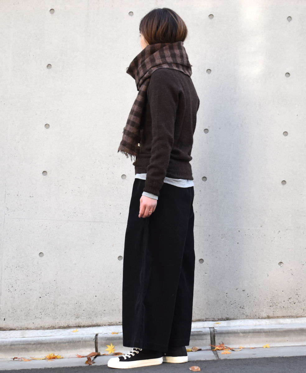 NSL20501 (ストール) BOILED WOOL GINGHAM CHECK STOLE