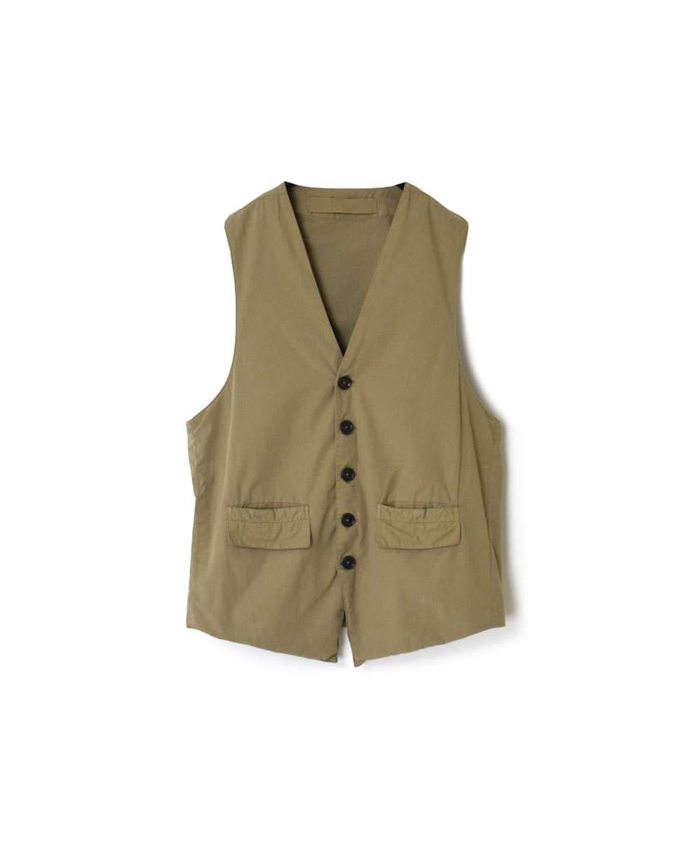 NVL2151PD (ベスト) 40’S POPLIN OVERDYED VEST