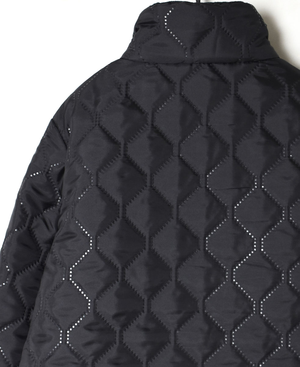 NAM9977  (ジャケット) POLYxFLEECE HEAT QUILT REVERSIBLE HIGH-NECK FULL DOUBLE ZIP-UP