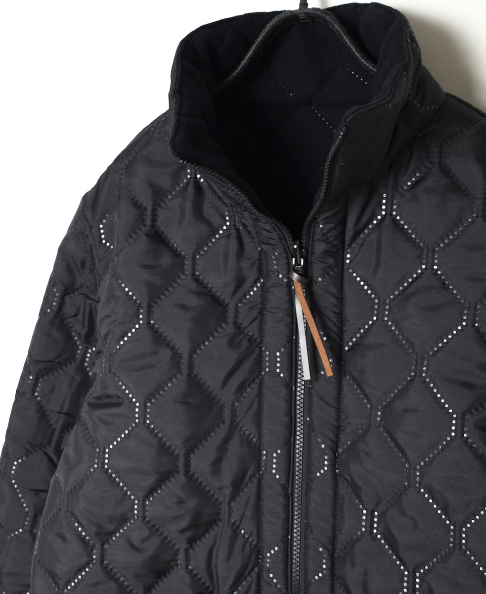 NAM9977  (ジャケット) POLYxFLEECE HEAT QUILT REVERSIBLE HIGH-NECK FULL DOUBLE ZIP-UP