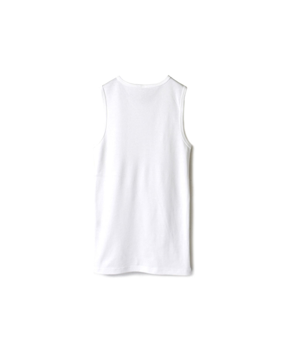 NMF1801 (ノースリーブ) 1x1 RIB COTTON CREW-NECK SLEEVELESS-T