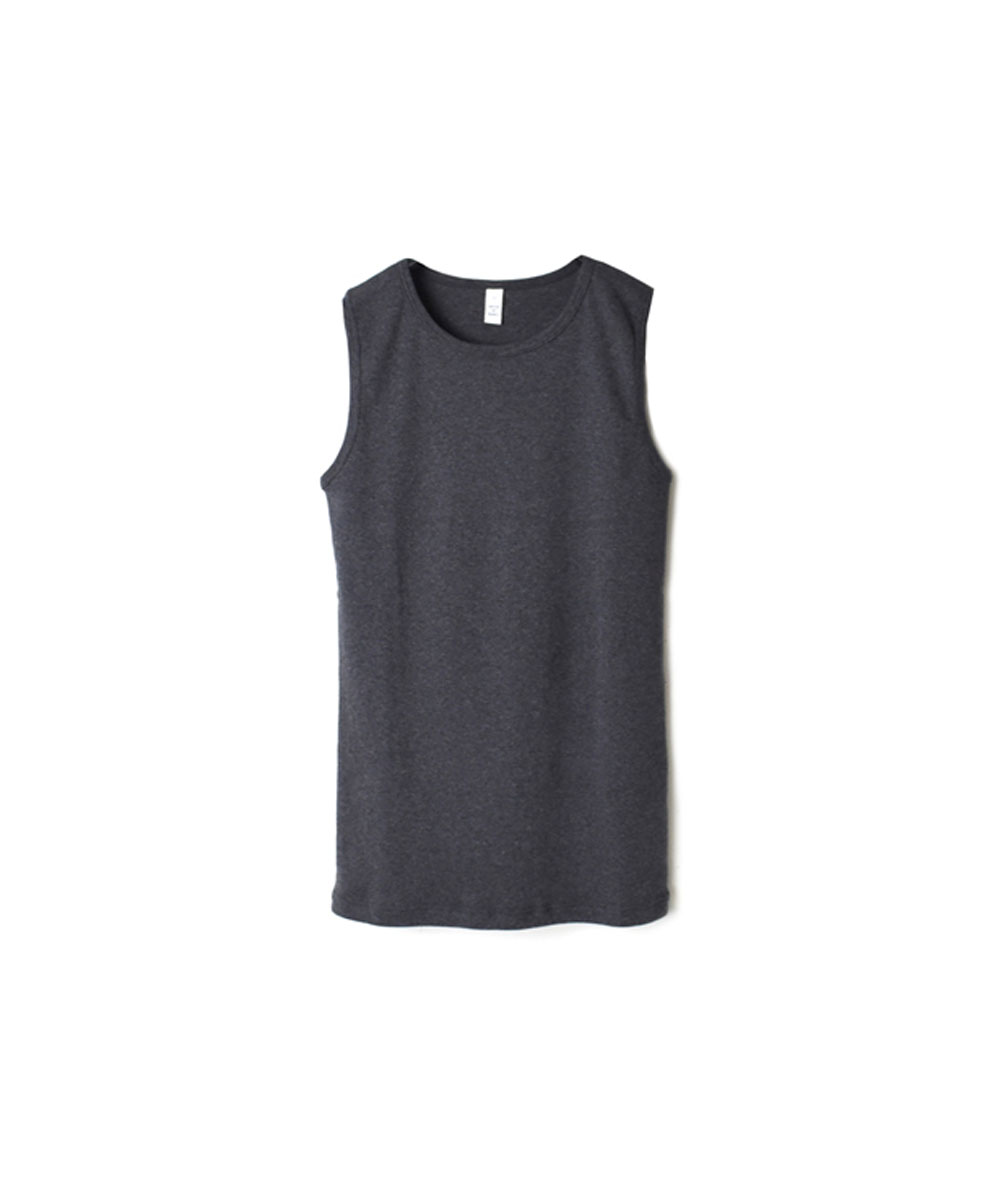 NMF1801 (Tシャツ) 1x1 RIB COTTON CREW-NECK SLEEVELESS-T