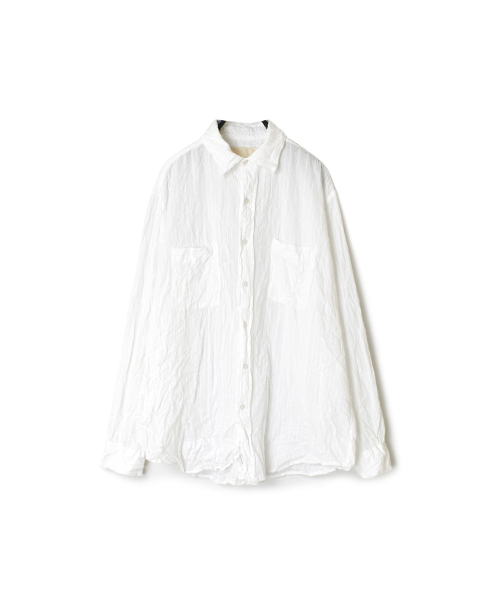 NVL1861DSW (シャツ) DOBIE STRIPE REGULAR COLLAR L/SL OVERSIZED SHIRT