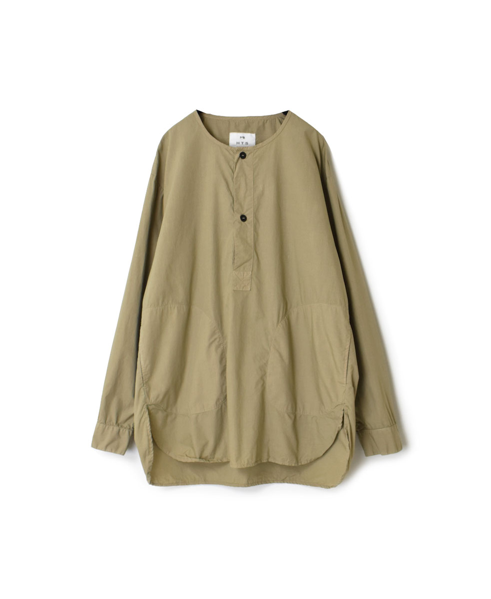 INHT2203CP (シャツ) 60'S COTTON POPLIN HENLEY NECK SHIRT