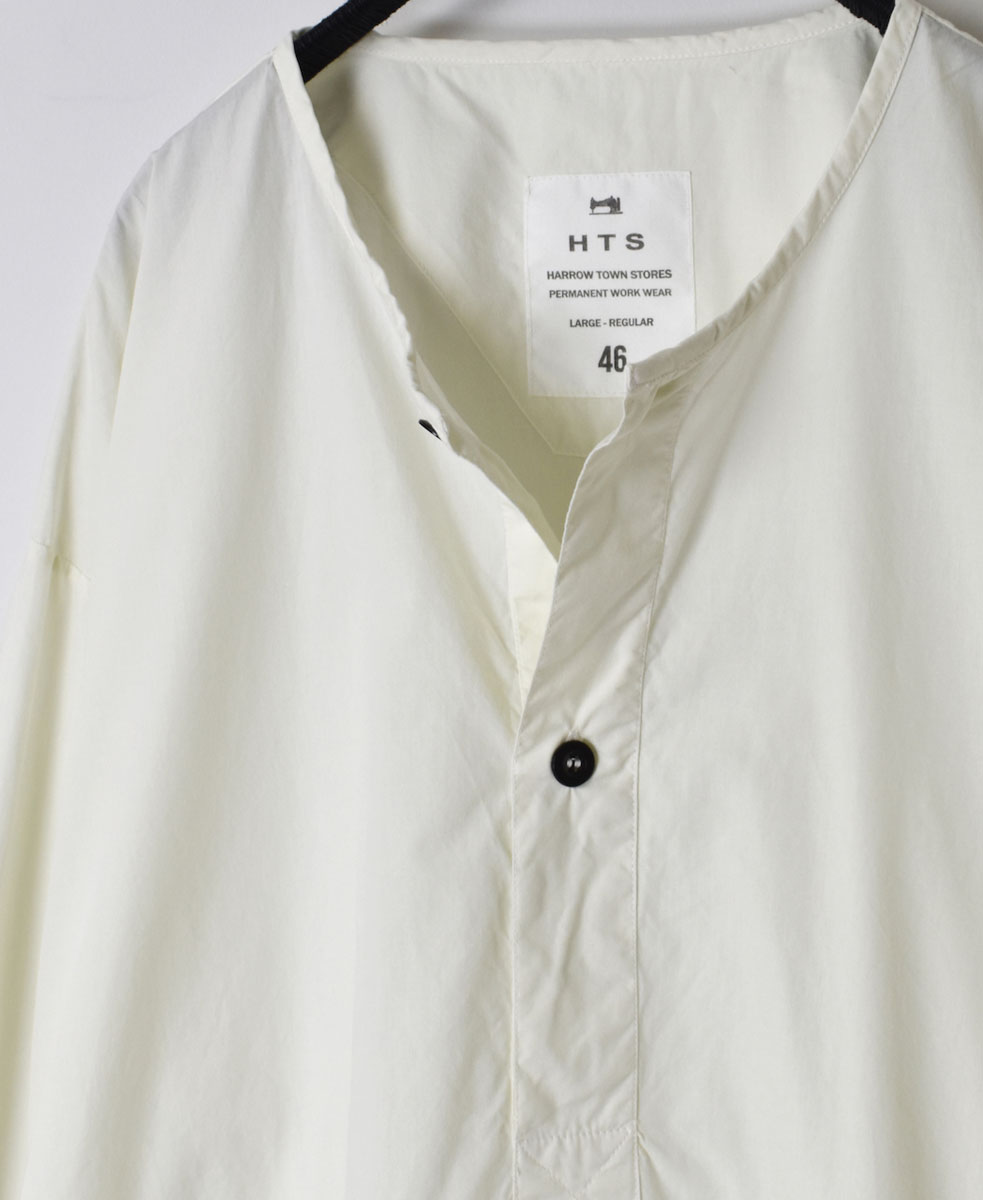 INHT2301CP (ロングシャツ) 60s COTTON POPLIN HENLEY NECK LONG SHIRT