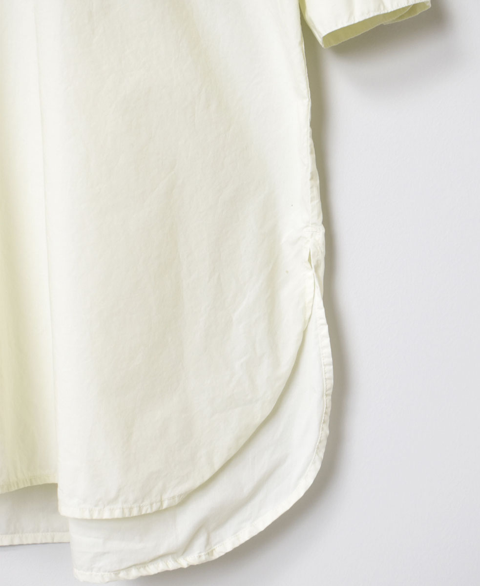 INHT2301CP (ロングシャツ) 60s COTTON POPLIN HENLEY NECK LONG SHIRT
