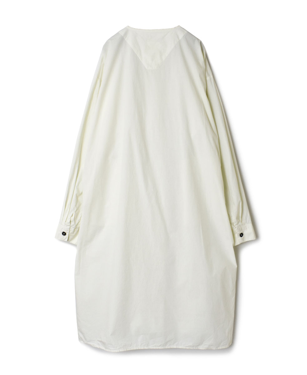INHT2301CP (ロングシャツ) 60s COTTON POPLIN HENLEY NECK LONG SHIRT