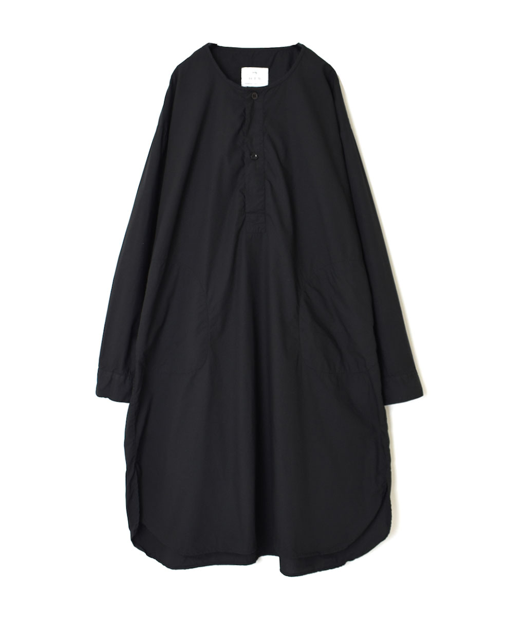 INHT2301CP (ロングシャツ) 60s COTTON POPLIN HENLEY NECK LONG SHIRT