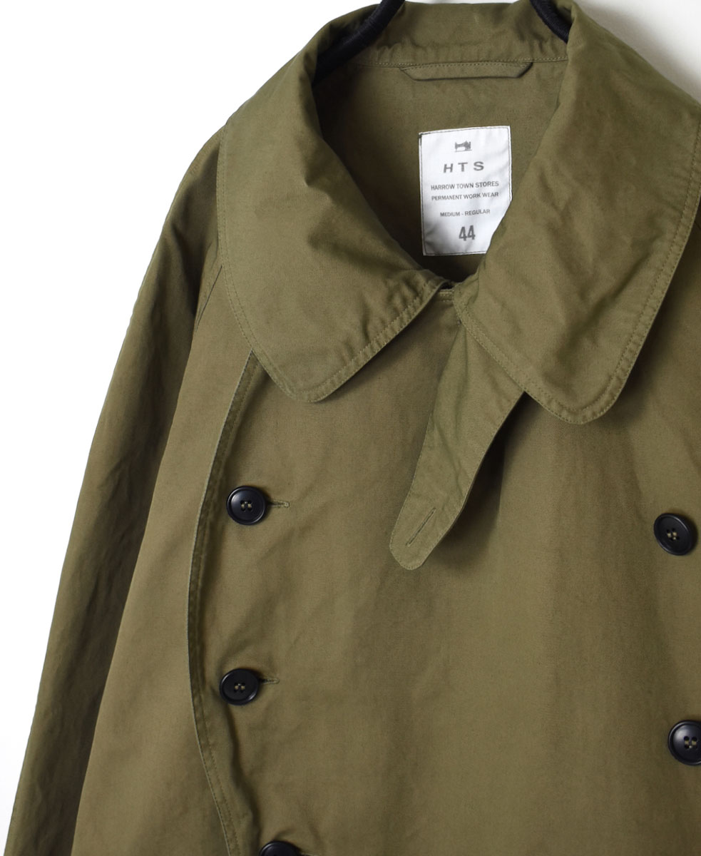 NHT2201BC (コート) MEDIUM WEIGHT COTTON TWILL OVERDYE DOUBLE OVER COAT