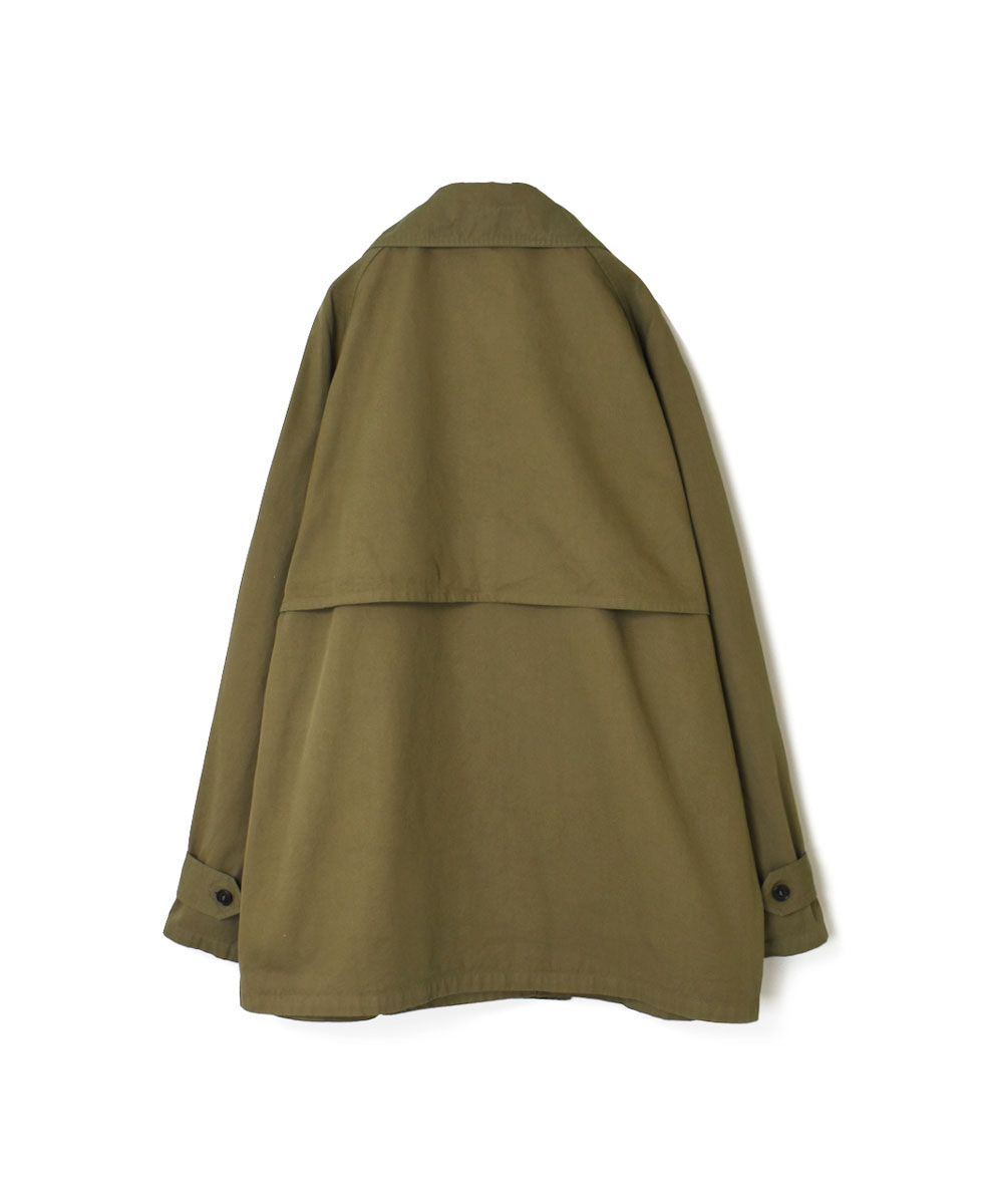 NHT2201BC (コート) MEDIUM WEIGHT COTTON TWILL OVERDYE DOUBLE OVER COAT