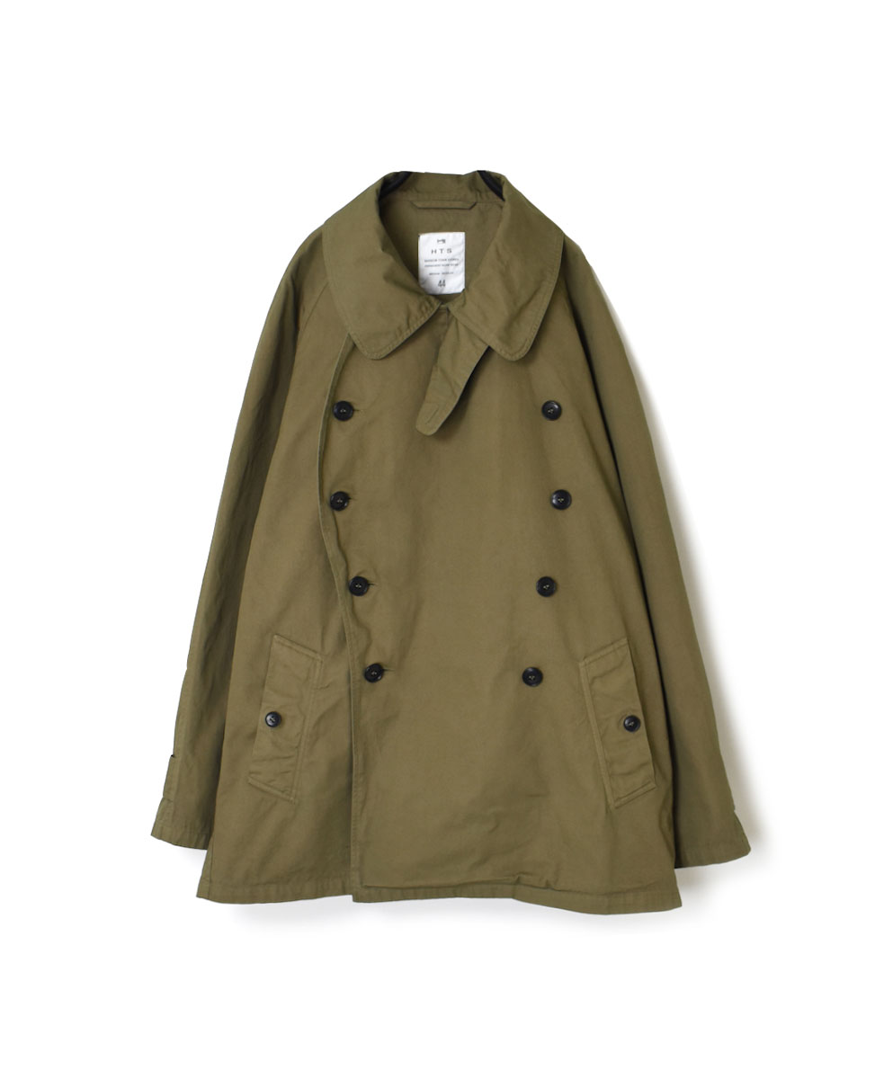 NHT2201BC (コート) MEDIUM WEIGHT COTTON TWILL OVERDYE DOUBLE OVER COAT