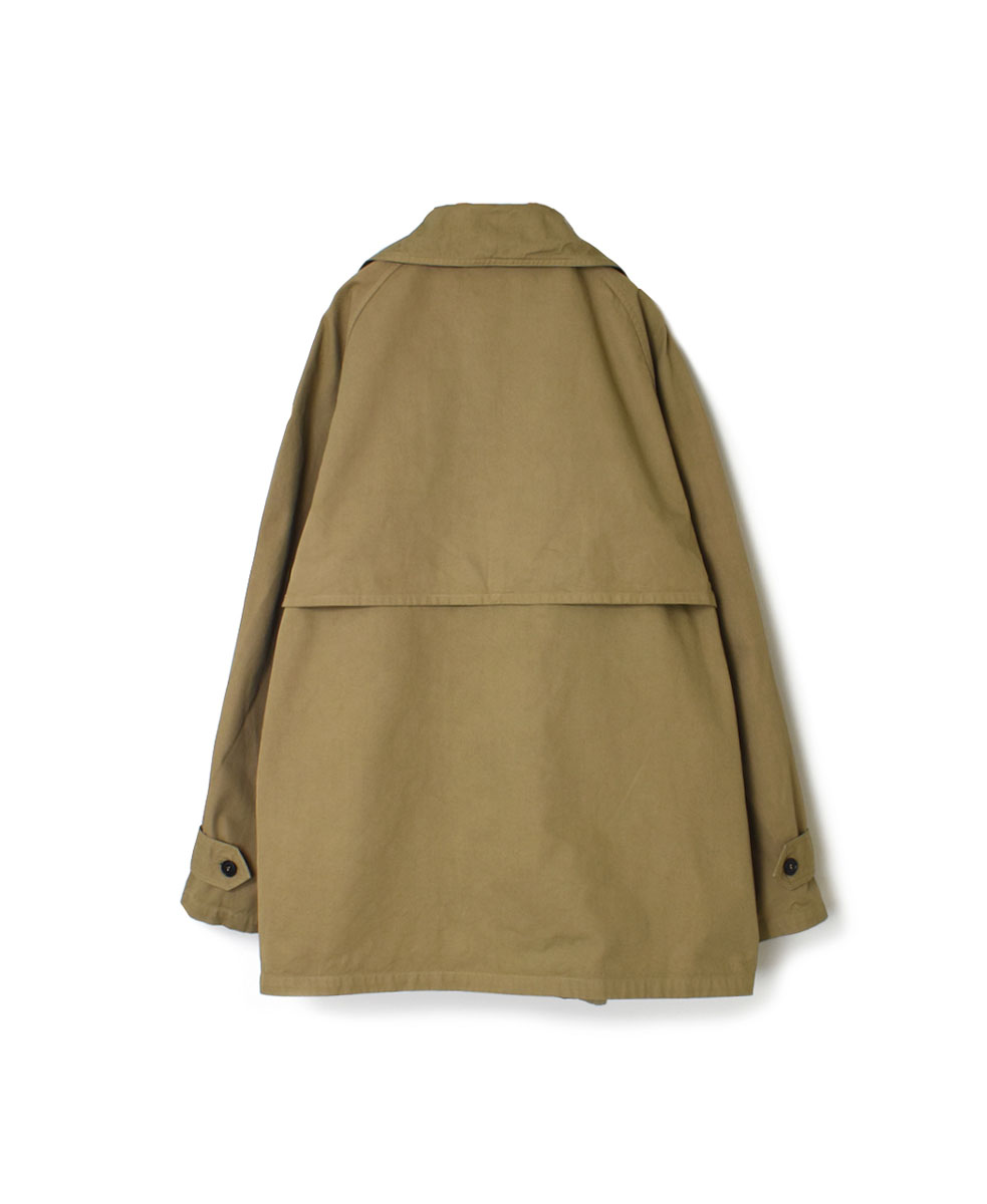 NHT2201BC (コート) MEDIUM WEIGHT COTTON TWILL OVERDYE DOUBLE OVER COAT