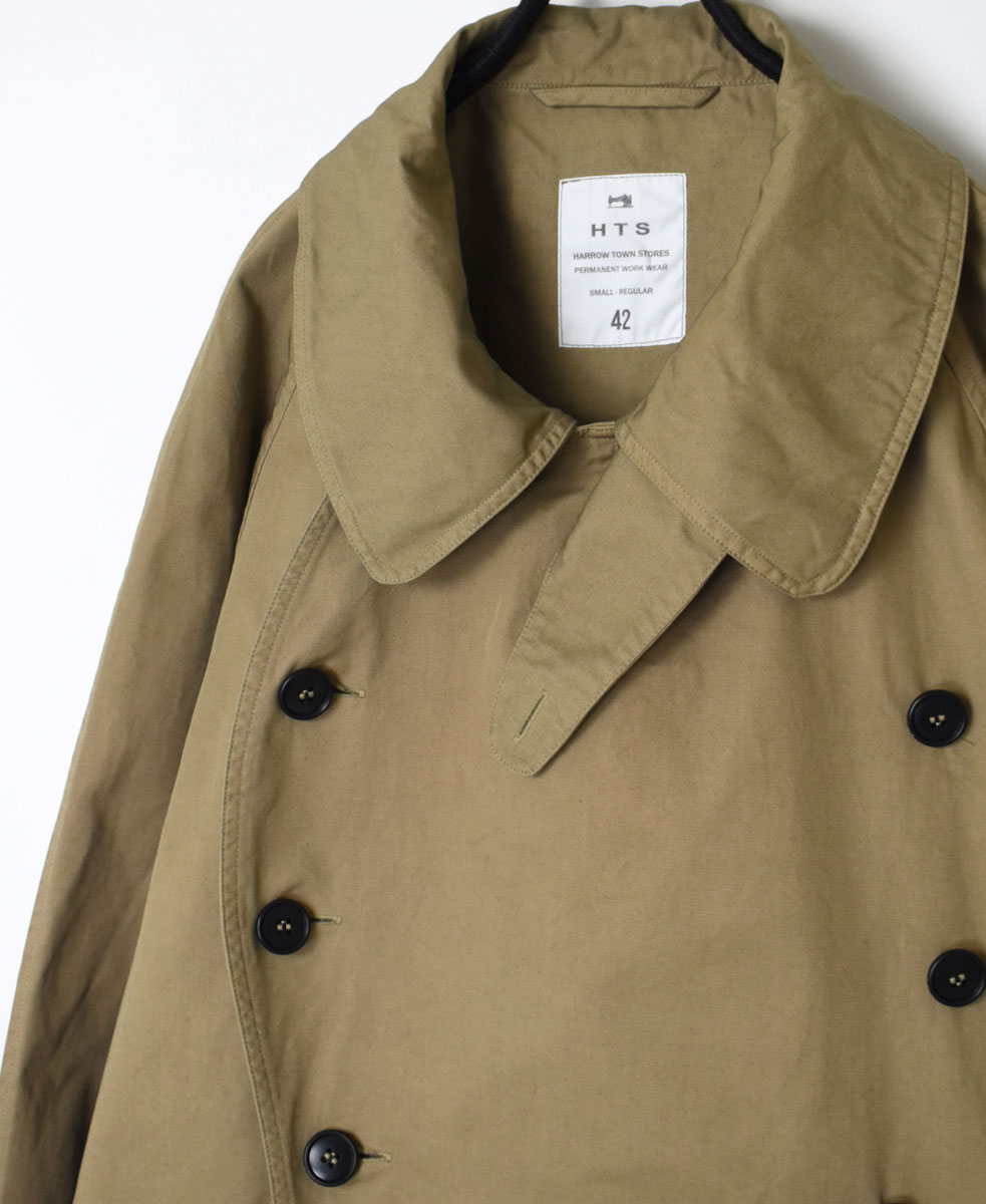 NHT2201BC (コート) MEDIUM WEIGHT COTTON TWILL OVERDYE DOUBLE OVER COAT