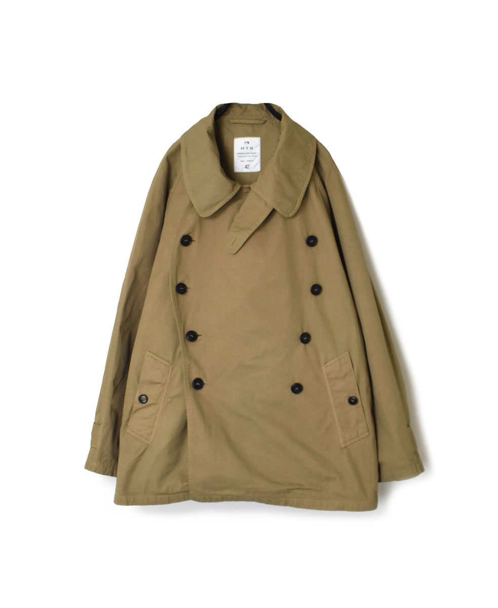 NHT2201BC (コート) MEDIUM WEIGHT COTTON TWILL OVERDYE DOUBLE OVER COAT