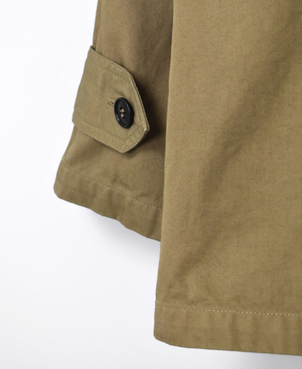 NHT2201BC (コート) MEDIUM WEIGHT COTTON TWILL OVERDYE DOUBLE OVER COAT