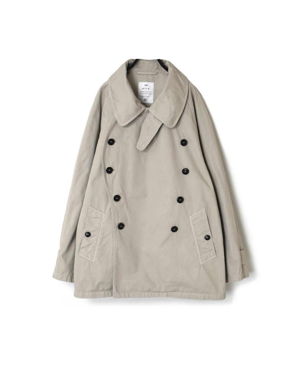 NHT2201BC (コート) MEDIUM WEIGHT COTTON TWILL OVERDYE DOUBLE OVER COAT