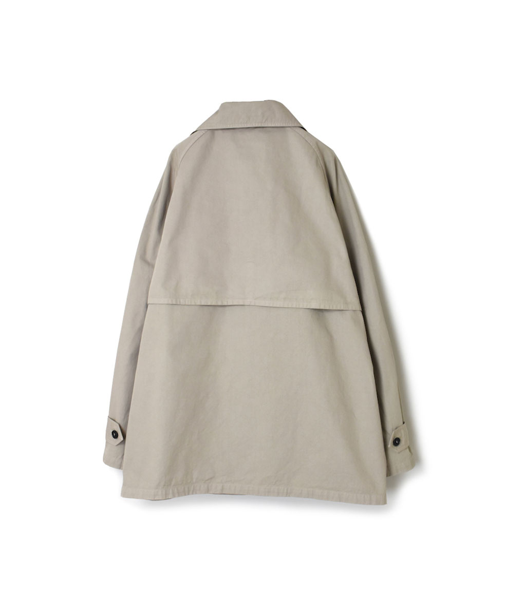 NHT2201BC (コート) MEDIUM WEIGHT COTTON TWILL OVERDYE DOUBLE OVER COAT