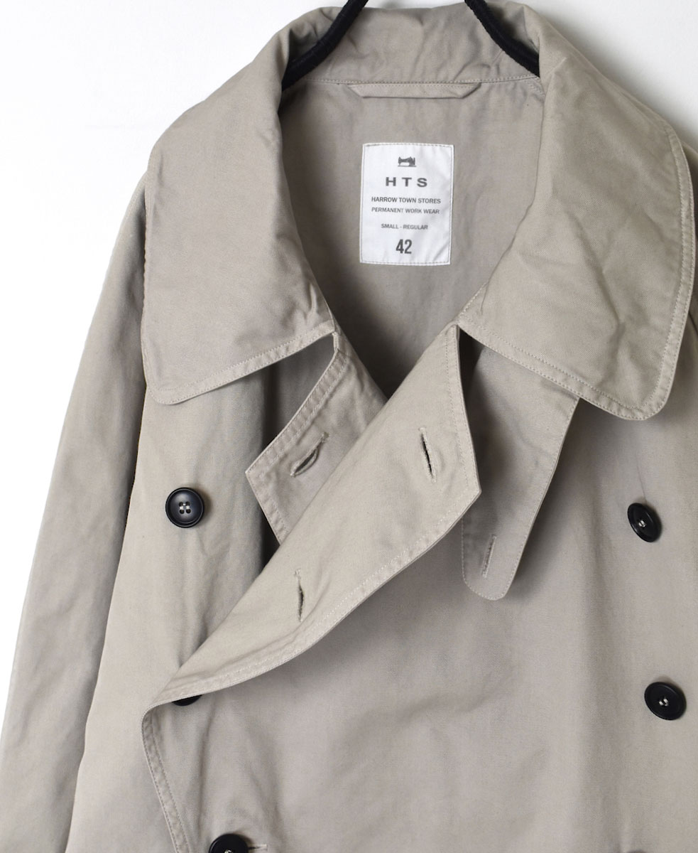 NHT2201BC (コート) MEDIUM WEIGHT COTTON TWILL OVERDYE DOUBLE OVER COAT