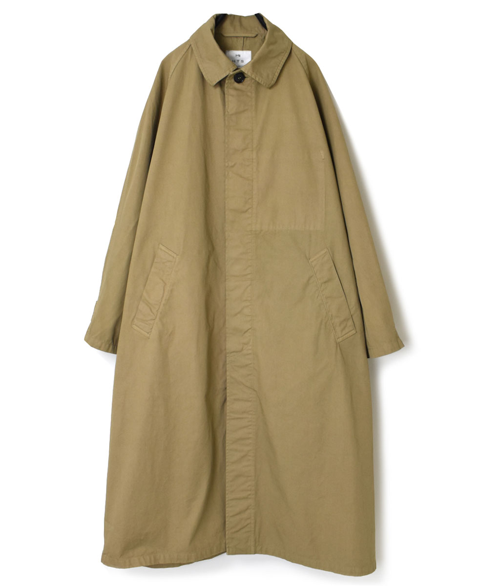 NHT2051BC (コート) MEDIUM WEIGHT COTTON TWILL OVERDYE BALMACAAN COAT