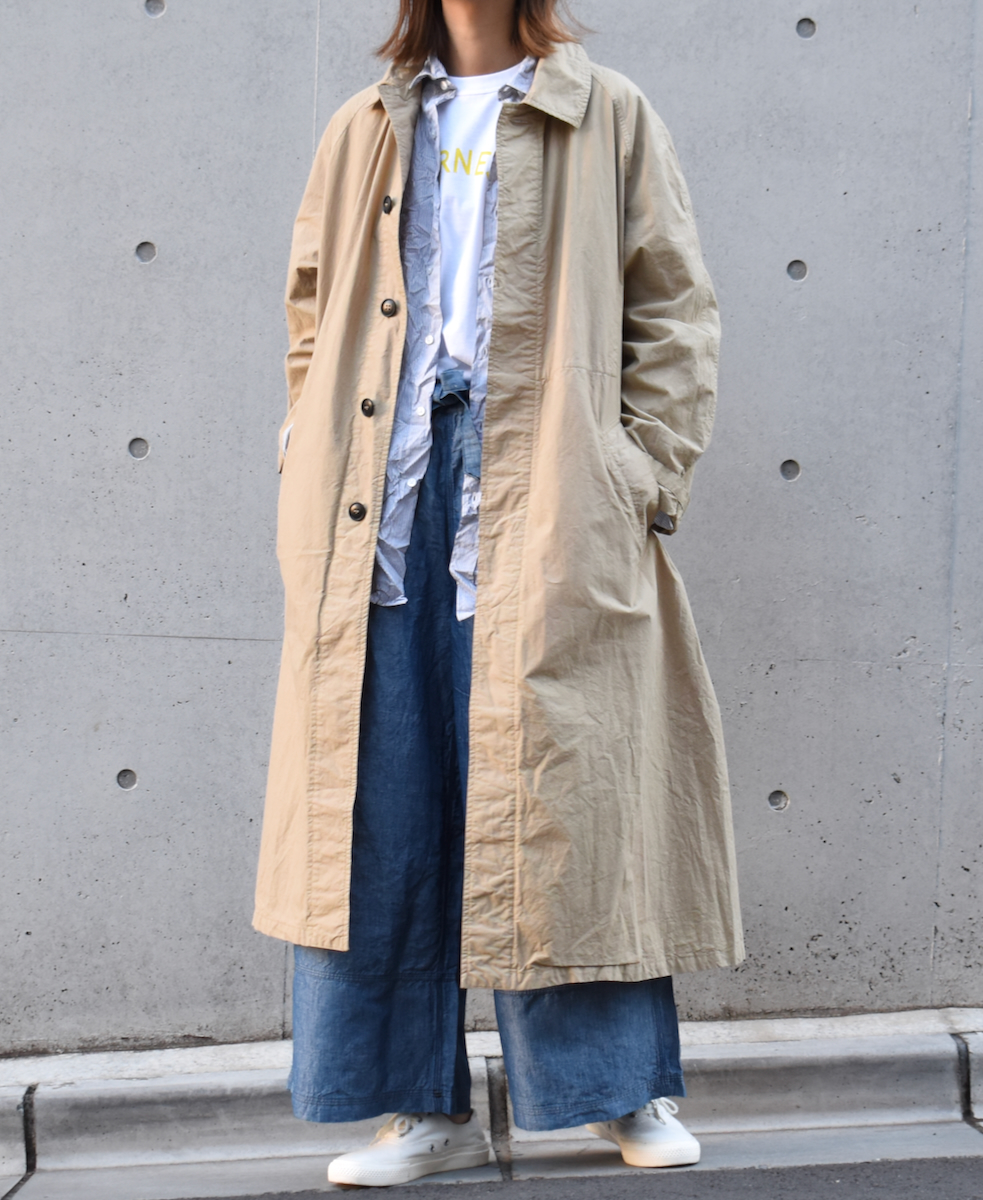 NVL1861MSW (シャツ) COTTON MINI STRIPE REGULAR COLLAR L/SL OVERSIZED SHIRT