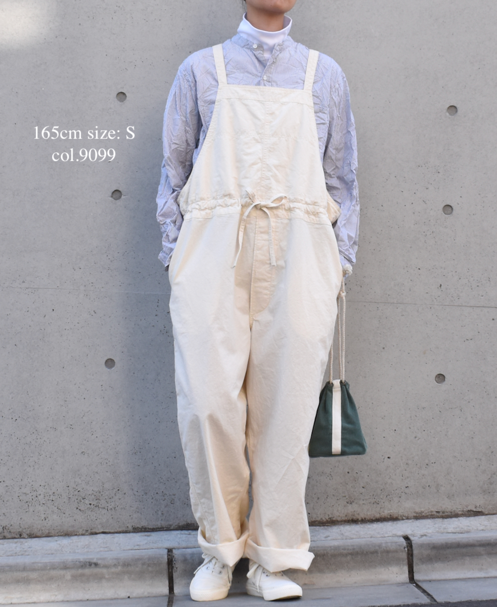 NVL1951MSW (シャツ) COTTON MINI STRIPE BANDED COLLAR L/SL OVERSIZED SHIRT
