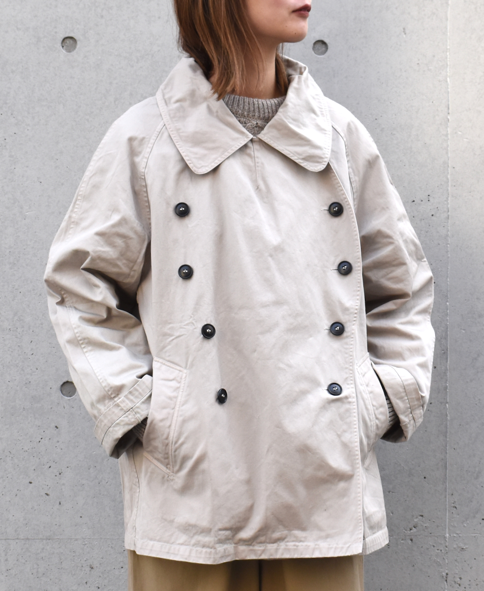 NHT2201BC (コート) MEDIUM WEIGHT COTTON TWILL OVERDYE DOUBLE OVER COAT