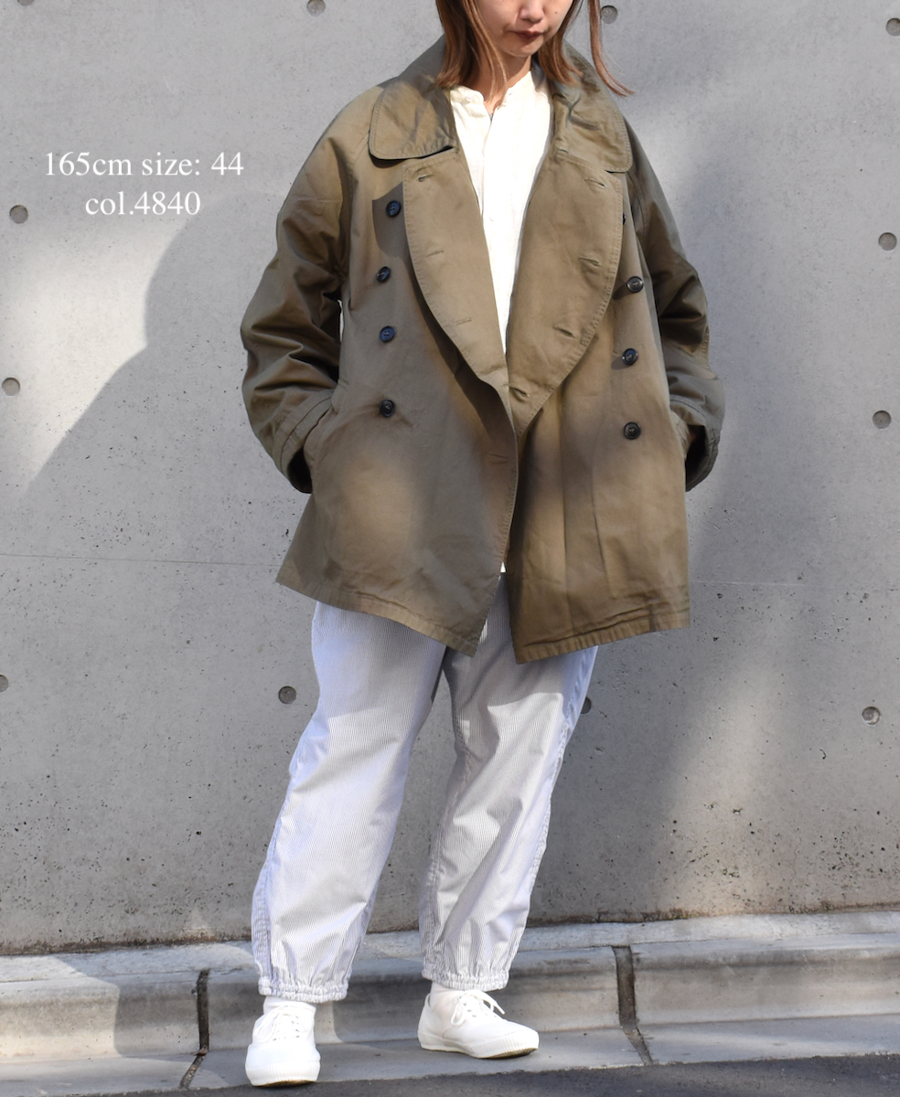 NHT2201BC (コート) MEDIUM WEIGHT COTTON TWILL OVERDYE DOUBLE OVER COAT
